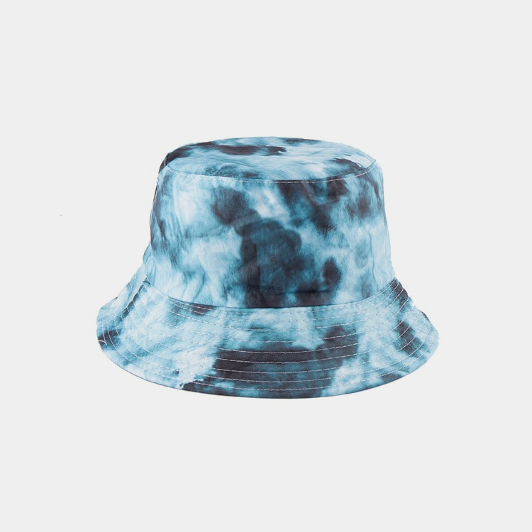 BK00004 Vielseitiger Fischerhut für Erwachsene mit beidseitigem Batikmuster