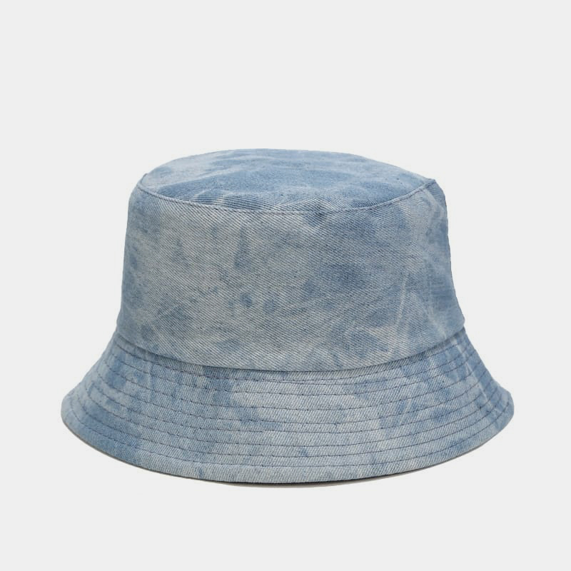 BK00069 Damen-Fischerhut aus Denim mit Batikmuster