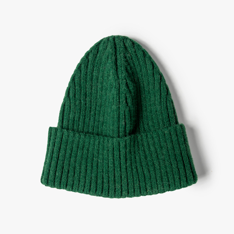 H00012 Strickmütze für Erwachsene in reiner Farbe, helle Version