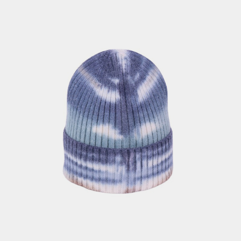 H00034 Batikgefärbte europäische und amerikanische lässige Strickmütze