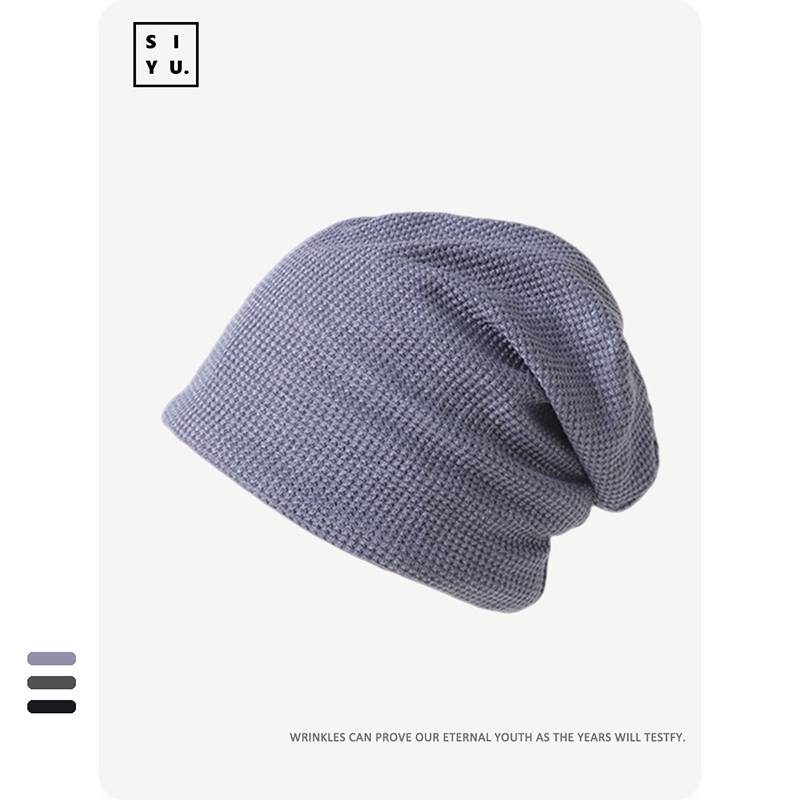 H00049 Mesh-Strickmütze für Herbst und Winter
