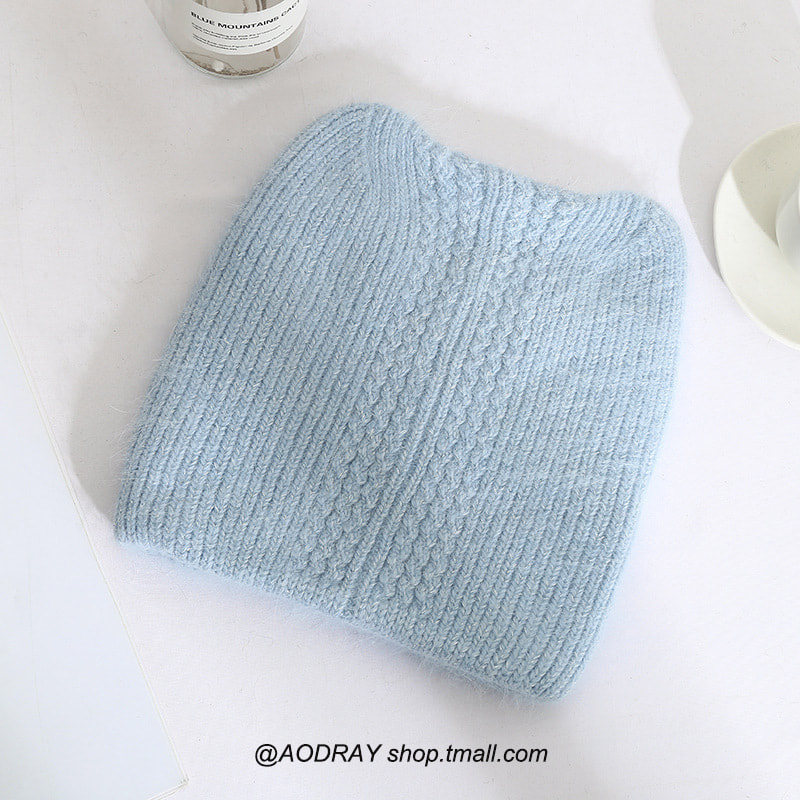 H00048 Damen-Strickmütze mit diamantbesetzten Juwelen