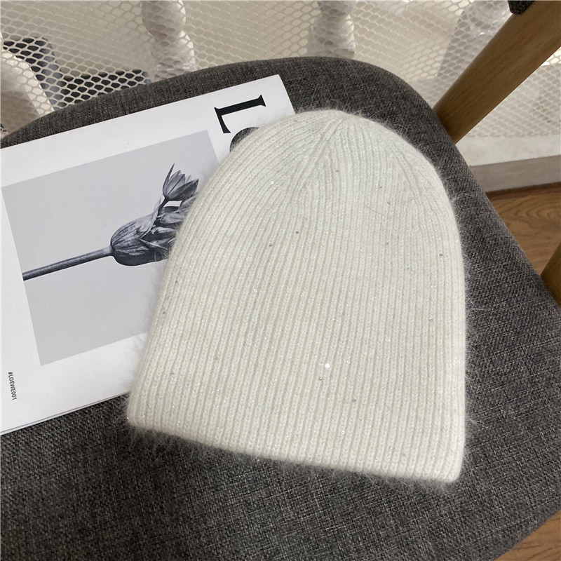 H00065 Strickmütze aus Kaninchenhaarmischung für Erwachsene