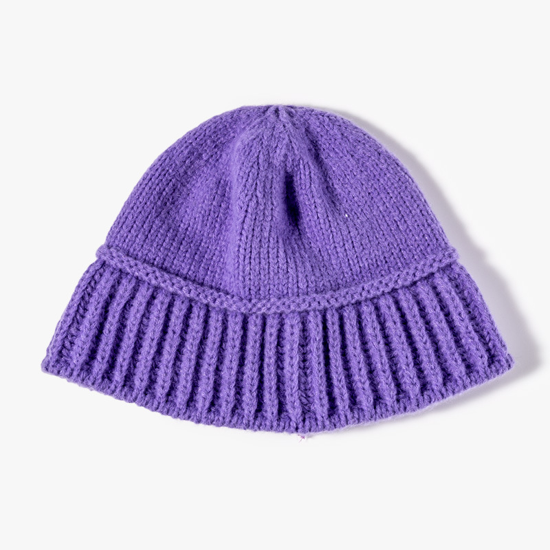 H00067 Kaschmir-Wassermelonen-Strickmütze für Erwachsene