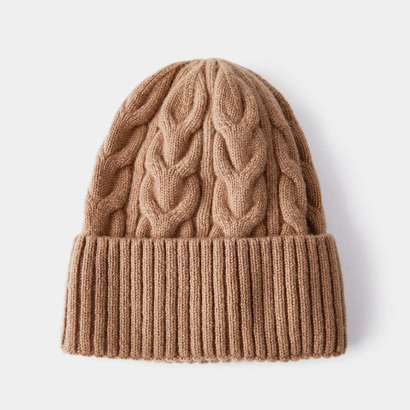 H00085 Damen-Strickmütze aus 100 % Wolle