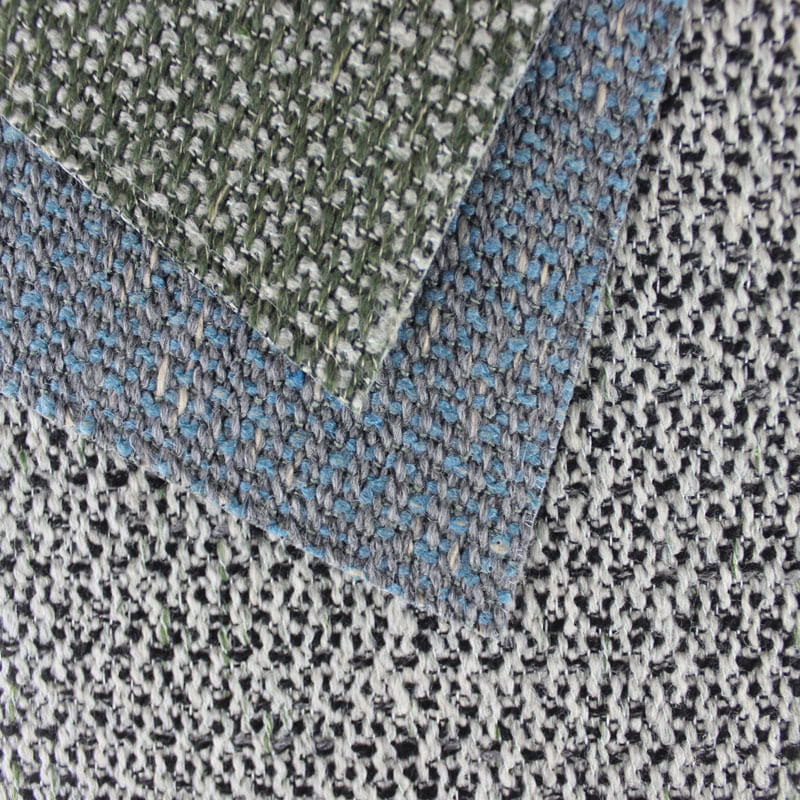 SM-A0031 Zweifarbig gewebter Polyester-Leinen-Sofastoff