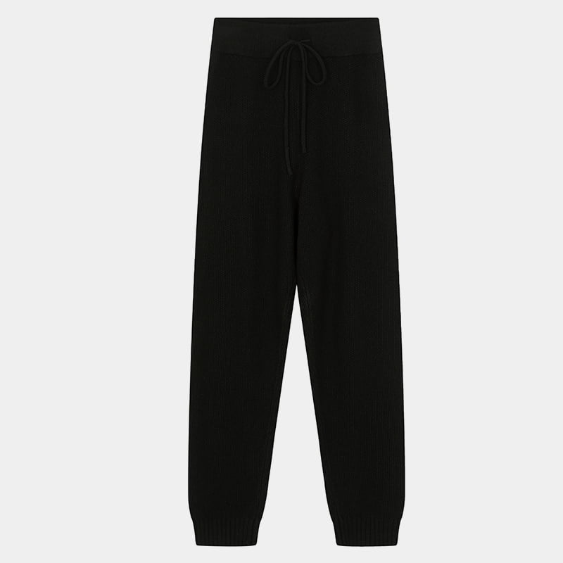 ML2237 Lässige Strickhose mit mittlerer Taille und hoher Dichte