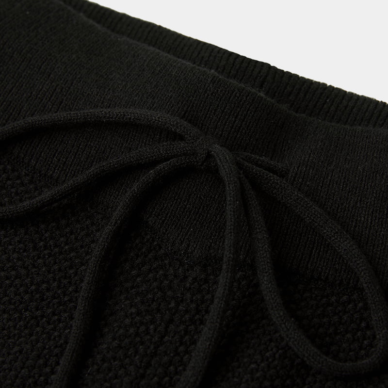 ML2237 Lässige Strickhose mit mittlerer Taille und hoher Dichte ML2237 Lässige Strickhose mit mittlerer Taille und hoher Dichte