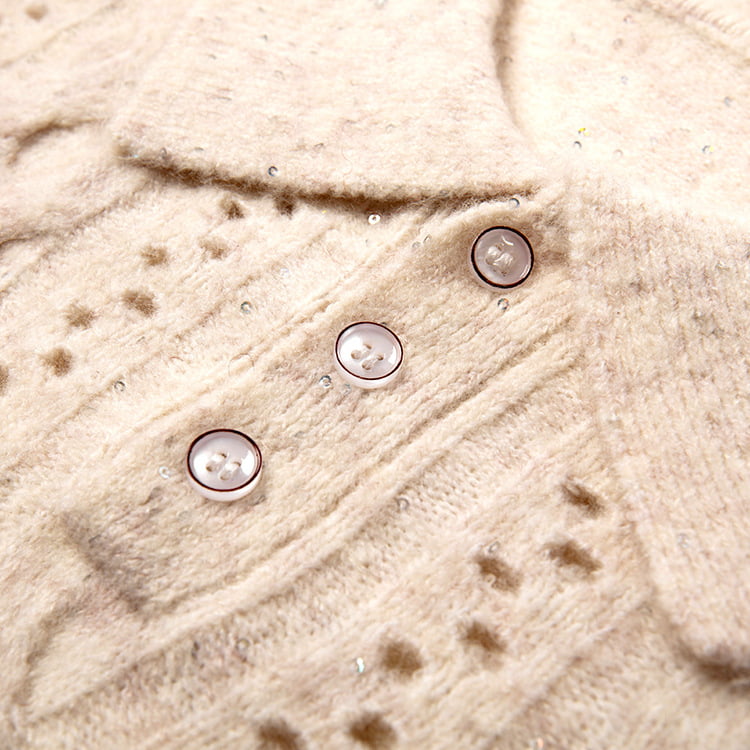 SM-K0012 Frühling Herbst Polo-Revers Einfarbiger Strickpullover mit ausgehöhltem Boden SM-K0012 Frühling Herbst Polo-Revers Einfarbiger Strickpullover mit ausgehöhltem Boden