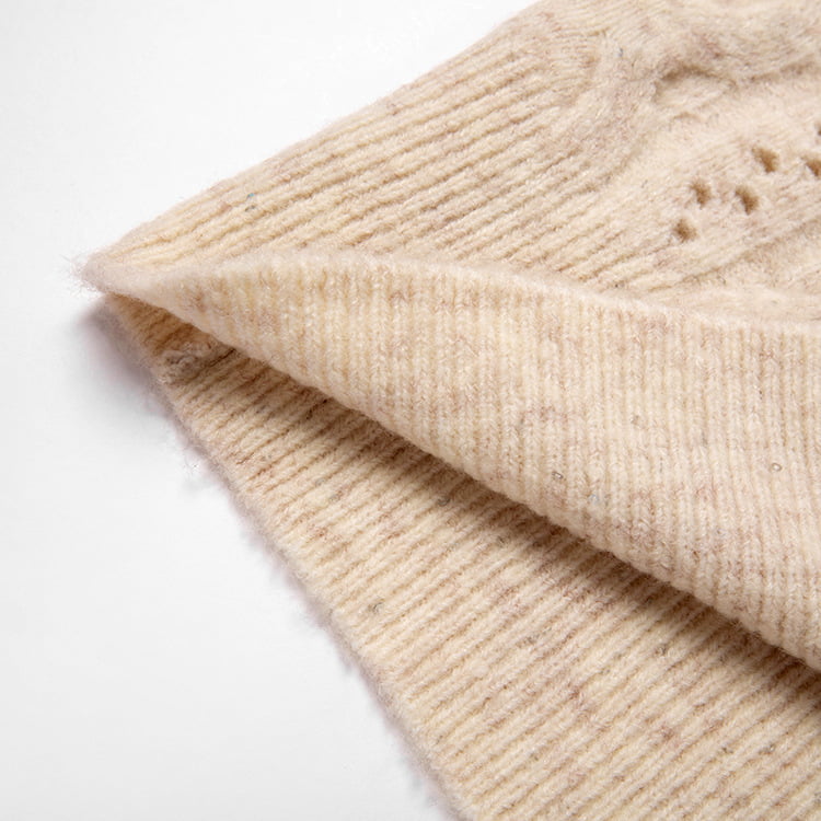 SM-K0012 Frühling Herbst Polo-Revers Einfarbiger Strickpullover mit ausgehöhltem Boden SM-K0012 Frühling Herbst Polo-Revers Einfarbiger Strickpullover mit ausgehöhltem Boden