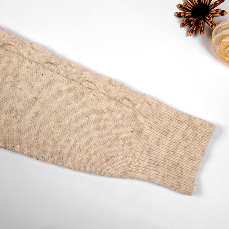 SM-K0012 Frühling Herbst Polo-Revers Einfarbiger Strickpullover mit ausgehöhltem Boden SM-K0012 Frühling Herbst Polo-Revers Einfarbiger Strickpullover mit ausgehöhltem Boden