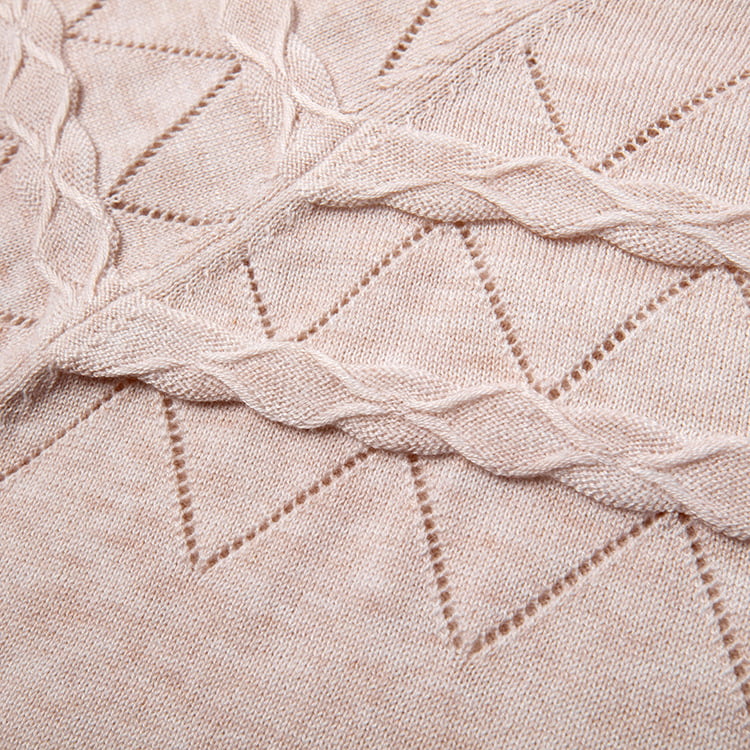 SM-K0042 Lockerer Langarm-Strickpullover, dünnes, gewelltes Hohlstrick-Bottom-Shirt SM-K0042 Lockerer Langarm-Strickpullover, dünnes, gewelltes Hohlstrick-Bottom-Shirt