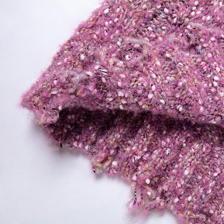 SM-K0037 Frühling und Herbst Rundhalsausschnitt Saum Raw Notch Damen Strickpullover SM-K0037 Frühling und Herbst Rundhalsausschnitt Saum Raw Notch Damen Strickpullover