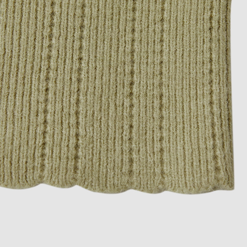 ML2213 Retro japanische handgemachte Strickjacke in Avocadogrün ML2213 Retro japanische handgemachte Strickjacke in Avocadogrün