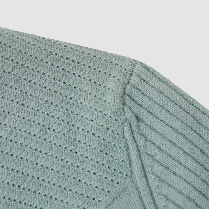 ML2218 Einreihiger Twist-Strick-Cardigan mit V-Ausschnitt und Blütenblattknöpfen ML2218 Einreihiger Twist-Strick-Cardigan mit V-Ausschnitt und Blütenblattknöpfen