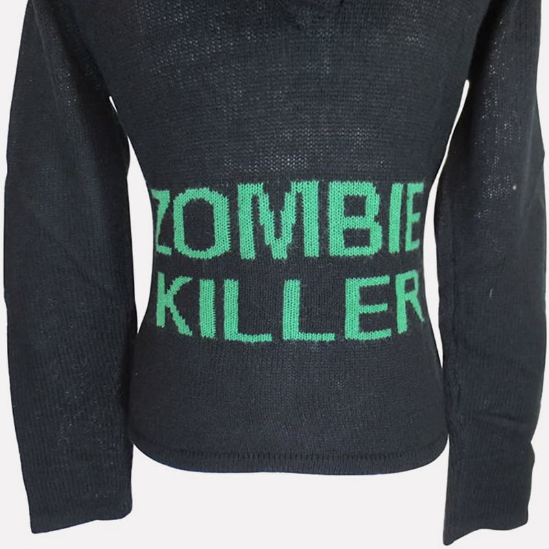 SM-K0098 Strickpullover mit Monogramm-Kapuze Eng gestrickter Pullover SM-K0098 Strickpullover mit Monogramm-Kapuze Eng gestrickter Pullover